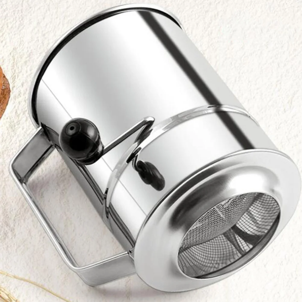 Stainless Steel H held Flour Sifter Sieve Filter Mesh Baking Strainer Kitchen Tool Powder Sifting Large Capacity Easy Grip
Stainless Steel H held Flour Sifter Sieve Filter Mesh Baking Strainer Kitchen Tool Powder Sifting Large Capacity Easy Grip
