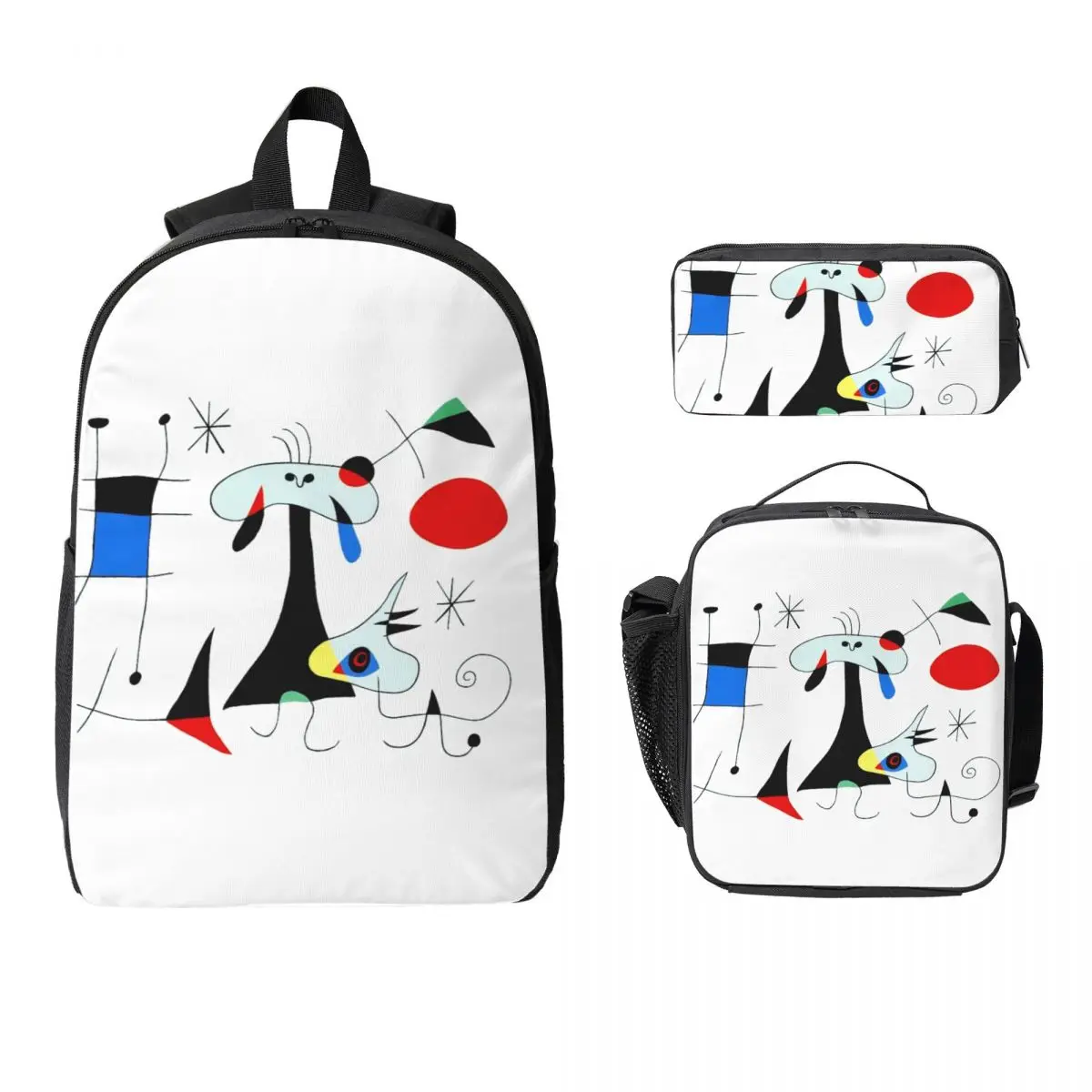 Joan Miro Abstract Surrealism Backpack Student BookBag School Bag Laptop Shoulder Bags 3ps Insulated Lunch Bag Pencil Case
Joan Miro Abstract Surrealism Backpack Student BookBag School Bag Laptop Shoulder Bags 3ps Insulated Lunch Bag Pencil Case