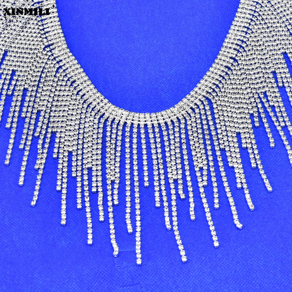Irregular Rhinestone Fringe Beaded Trim Sparkling Crystal Tassel Ribbon Sewing Strass Decorative Chain Diy Jewelry Clothes Craft 
Irregular Rhinestone Fringe Beaded Trim Sparkling Crystal Tassel Ribbon Sewing Strass Decorative Chain Diy Jewelry Clothes Craft
