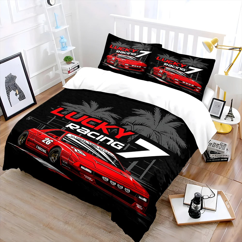 Red racing car with palm trees Bedding Set for Kids Luxury Gift 3pcs Digital Print Comforter Set Soft Comfortable Breathable
Red racing car with palm trees Bedding Set for Kids Luxury Gift 3pcs Digital Print Comforter Set Soft Comfortable Breathable