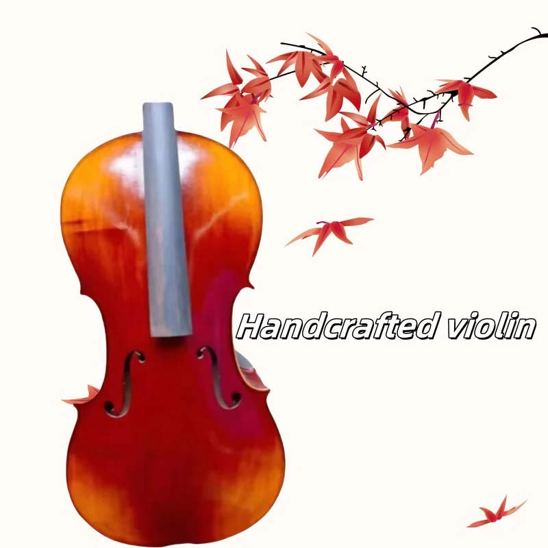 A handcrafted violin of the SONG brand, featuring a maple backboard, fingerboard, neck, case, bow and rosin
A handcrafted violin of the SONG brand, featuring a maple backboard, fingerboard, neck, case, bow and rosin
