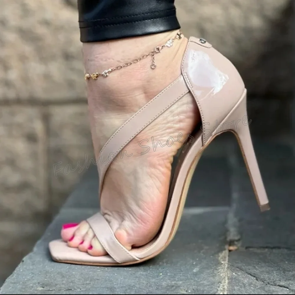 Nude Open Toe Square Toe Sandals Stilettos High Heels High Heel Shoes for Women Sexy Party Heels 2024 New Zapatos Para Mujere
Nude Open Toe Square Toe Sandals Stilettos High Heels High Heel Shoes for Women Sexy Party Heels 2024 New Zapatos Para Mujere