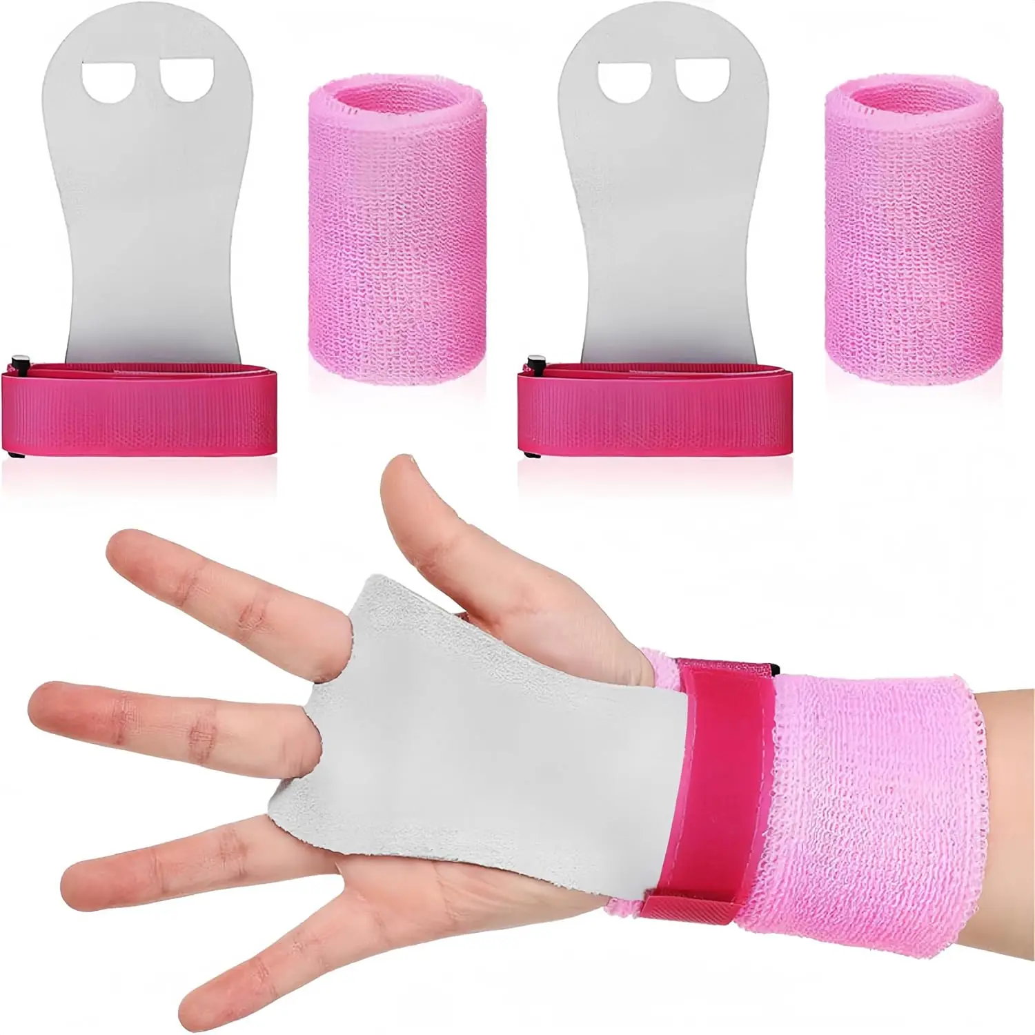 4 Pcs Gymnastics Grips djustable Elastic Wrist Straps Palm Protectors for Girls Kids Workout Equipment Training Accessories 
4 Pcs Gymnastics Grips djustable Elastic Wrist Straps Palm Protectors for Girls Kids Workout Equipment Training Accessories