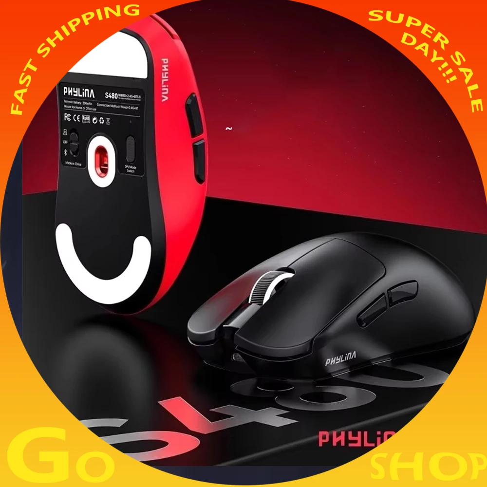 New PHYLINA S480 Esports Mouse wireless 8K PAW3950 PAW3395 Lightweight Gaming Mouse Customise Computer Office Accessories Gifts
New PHYLINA S480 Esports Mouse wireless 8K PAW3950 PAW3395 Lightweight Gaming Mouse Customise Computer Office Accessories Gifts