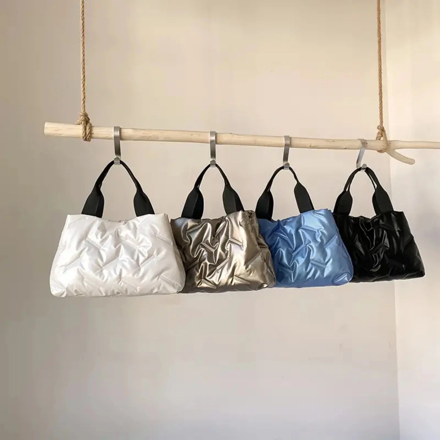 Quilted Detail Tote Bag, Fashion Double Handle Bag Women's Stylish Handbag For Work & School
Quilted Detail Tote Bag, Fashion Double Handle Bag Women's Stylish Handbag For Work & School