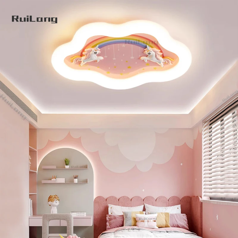 Cartoon Unicorn Chandelier Kids Room Ceiling Light Girl Room Decor Pink Cute Plafon Cloud Rainbow Baby Bedroom Ceiling Lamp Lighting
Cartoon Unicorn Chandelier Kids Room Ceiling Light Girl Room Decor Pink Cute Plafon Cloud Rainbow Baby Bedroom Ceiling Lamp Lighting