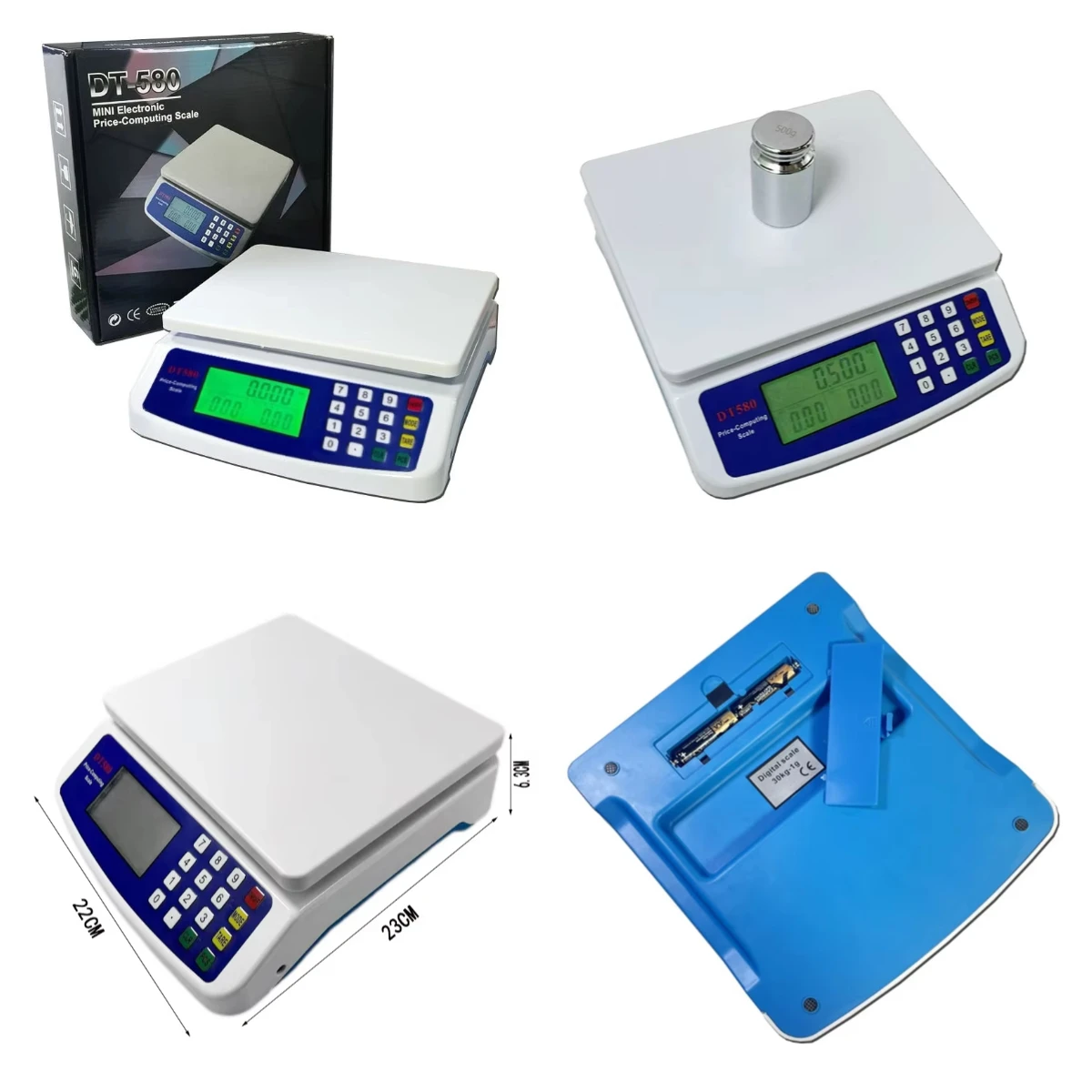 Compact Digital Kitchen Scale LCD Display Food Weighing Machine ABS Baking Moped Balance
