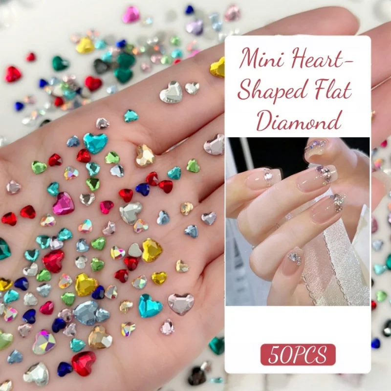 50pcs Mini Nail Art Love Flat Rhinestones Mixed Color Crystal Diamond Wearing Armor Handmade DIY Makeup Mobile phone decorations
50pcs Mini Nail Art Love Flat Rhinestones Mixed Color Crystal Diamond Wearing Armor Handmade DIY Makeup Mobile phone decorations