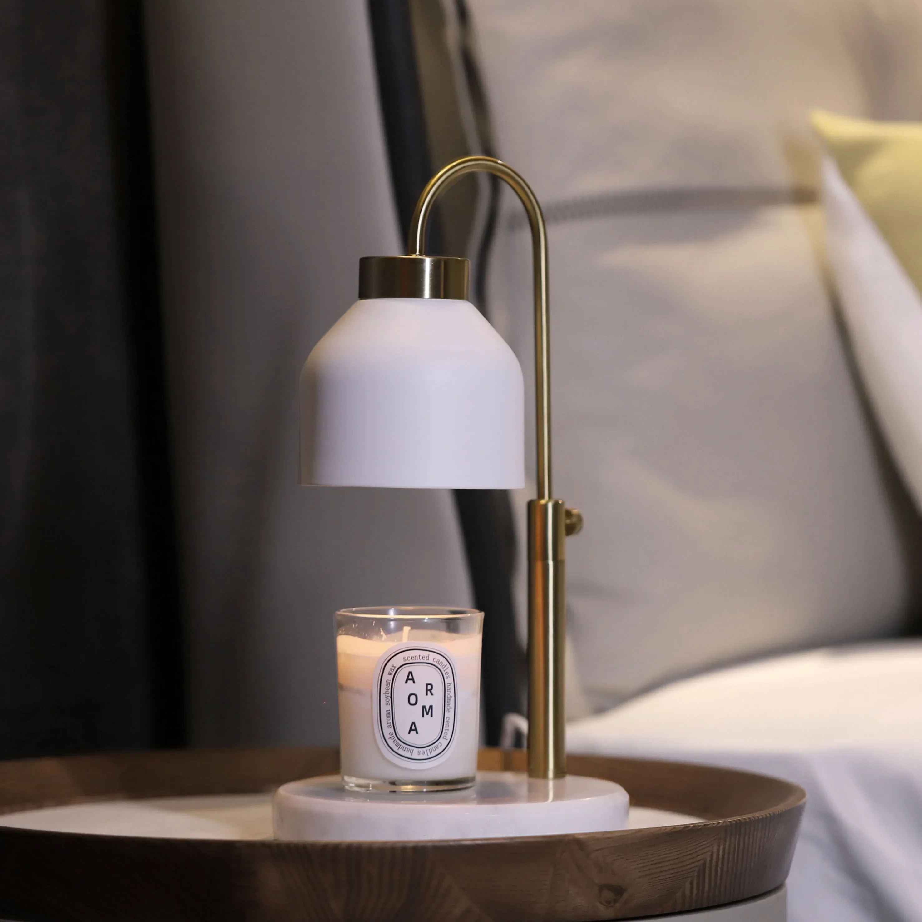 Smart Home Aromatherapy diffuser Adjustable height candle warmer lantern with High-end natural marble Melting wax lights lamp
Smart Home Aromatherapy diffuser Adjustable height candle warmer lantern with High-end natural marble Melting wax lights lamp