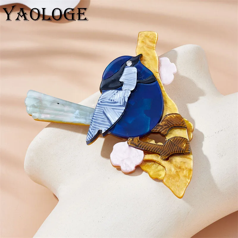 YAOLOGE Acrylic Cartoon Blue Bird Brooches For Unisex Kids Pins Badge Accessory Cute Newly Arrived Christmas Gifts Jewelry Брошь
YAOLOGE Acrylic Cartoon Blue Bird Brooches For Unisex Kids Pins Badge Accessory Cute Newly Arrived Christmas Gifts Jewelry Брошь