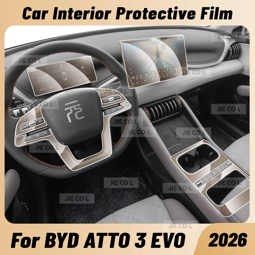 Anti-scratch Car Interior Center Console Media Dashboard Navigation TPU Protector Film For BYD ATTO 3 EVO 2026
Anti-scratch Car Interior Center Console Media Dashboard Navigation TPU Protector Film For BYD ATTO 3 EVO 2026