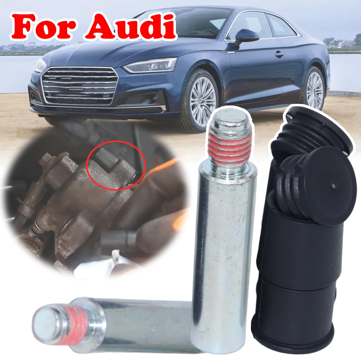 For Audi A3 8P TT 8N 8J A1 A5 F5 Front Brake Caliper Slider Guide Pins Bolt Kit Left Right Disc Housing Bellows Sleeve Bushing
For Audi A3 8P TT 8N 8J A1 A5 F5 Front Brake Caliper Slider Guide Pins Bolt Kit Left Right Disc Housing Bellows Sleeve Bushing