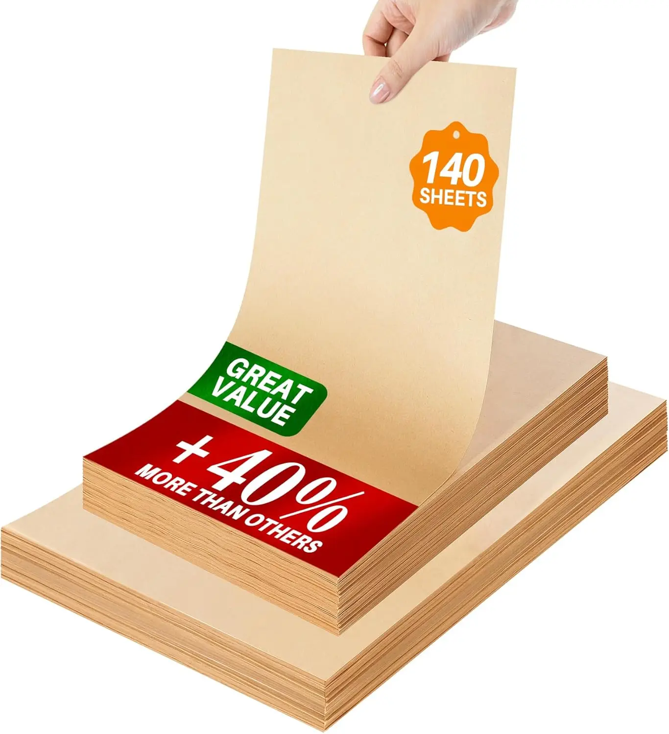 140 Precut Unbleached Parchment Paper Sheets 9x13 Inch for Baking, Air Fryer, Non-Stick, Greaseproof
140 Precut Unbleached Parchment Paper Sheets 9x13 Inch for Baking, Air Fryer, Non-Stick, Greaseproof