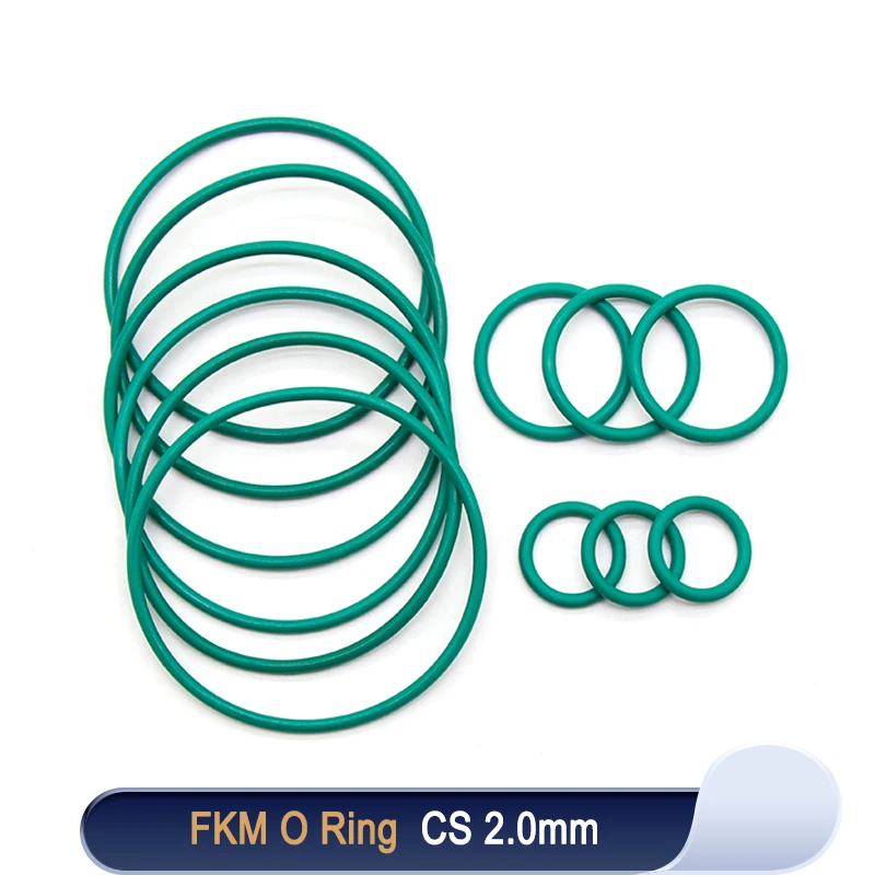 10/50pcs FKM O Ring Sealing Gasket CS 2mm OD 5~100mm Insulation Oil Resistant High Temperature Resistance Fluorine Rubber O-Ring
10/50pcs FKM O Ring Sealing Gasket CS 2mm OD 5~100mm Insulation Oil Resistant High Temperature Resistance Fluorine Rubber O-Ring