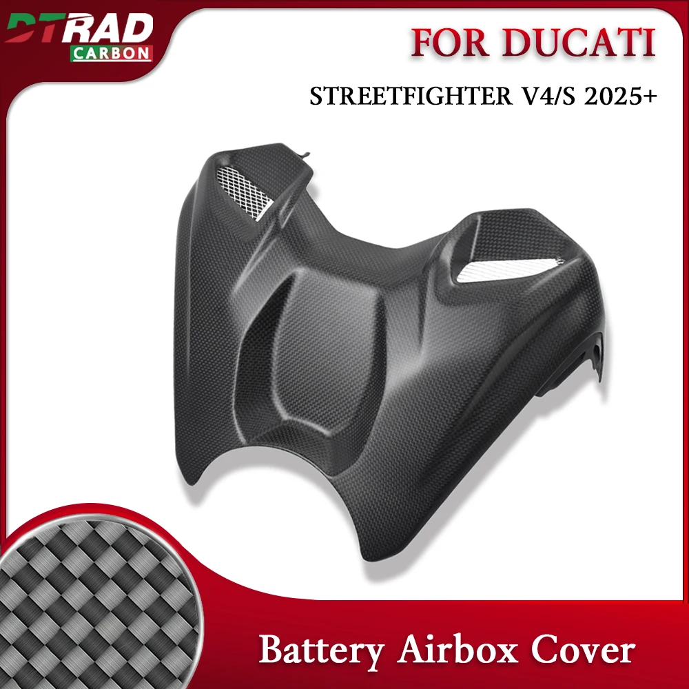 Carbon Fiber Battery Airbox Cover For Ducati Streetfighter V4 V4S 2025+ Front Tank Fairing Motorcycle Modification Accessories
Carbon Fiber Battery Airbox Cover For Ducati Streetfighter V4 V4S 2025+ Front Tank Fairing Motorcycle Modification Accessories