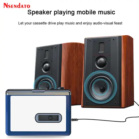 Ezcap215 Stereo Bluetooth Cassette Tape Player Transmit Retro Tape Recorder Cassette Audio Music Player to MP3 Converter