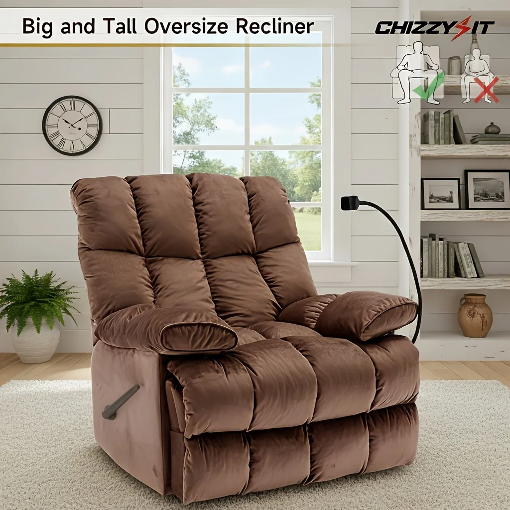 Extra-Large Reclining Chair Designed for Adults Up to 400 Pounds, Spacious Recliners Suitable for Tall Individuals, a Roomy Rec
Extra-Large Reclining Chair Designed for Adults Up to 400 Pounds, Spacious Recliners Suitable for Tall Individuals, a Roomy Rec
