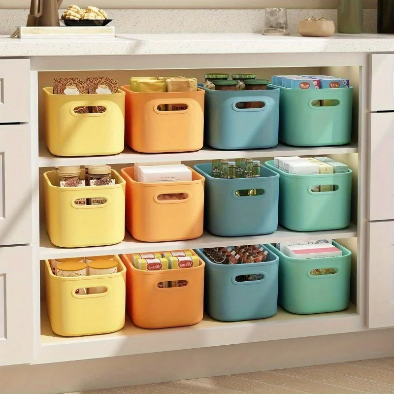 8-Pack/4-Pack Random Color Modern Stackable Storage Bins with Lids - Waterproof Polypropylene Organizer Containers with Handles
8-Pack/4-Pack Random Color Modern Stackable Storage Bins with Lids - Waterproof Polypropylene Organizer Containers with Handles