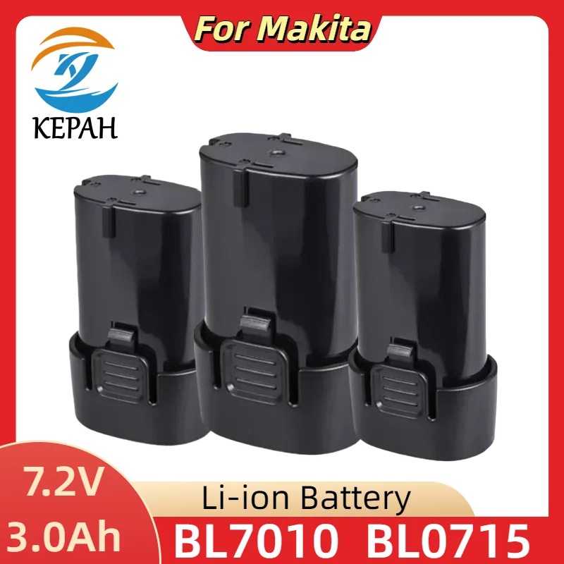 7,2 В 3000 мАч для Makita BL7010 BL0715 DF010 DF012 DF022 7,2-4 194355-2 194356-3 аккумулятор для электроинструмента
7,2 В 3000 мАч для Makita BL7010 BL0715 DF010 DF012 DF022 7,2-4 194355-2 194356-3 аккумулятор для электроинструмента 