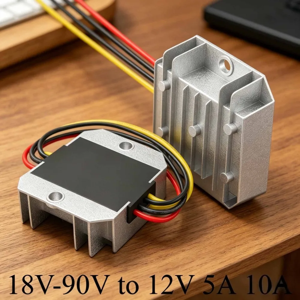 60V 36V 24V 72V 48V to 12V 18V-90V to 12V 5A 10A Step-down Power DC Buck Converter Supply Module for Cars Solar
60V 36V 24V 72V 48V to 12V 18V-90V to 12V 5A 10A Step-down Power DC Buck Converter Supply Module for Cars Solar