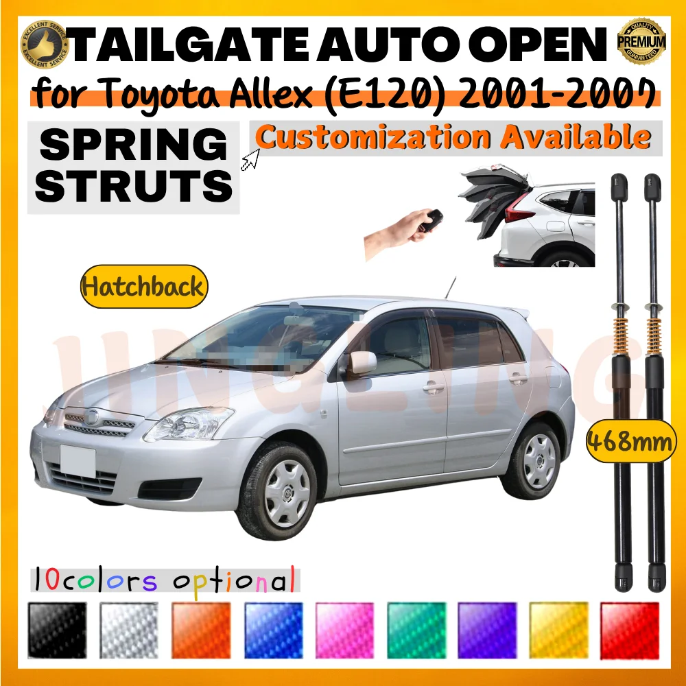 Qty(2) Trunk Struts with Spring for Toyota Allex (E120) Hatchback 2001-2007 468MM Rear Tailgate Boot Lift Support Shock Absorber
Qty(2) Trunk Struts with Spring for Toyota Allex (E120) Hatchback 2001-2007 468MM Rear Tailgate Boot Lift Support Shock Absorber