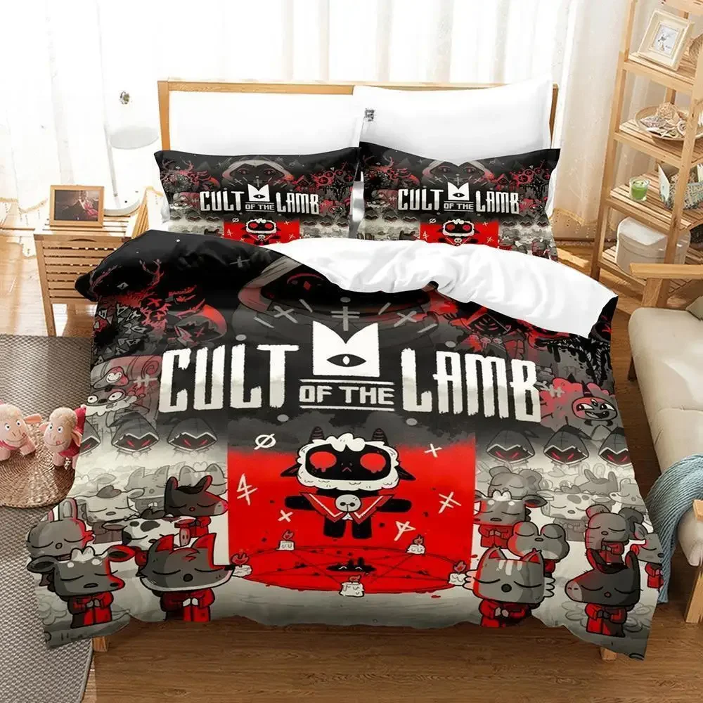Cult of the Lamb Bedding Set Single Twin Full Queen King Size Bed Set Adult Kid Bedroom Duvet cover Sets 3D Anime Bed Sheet Set
Cult of the Lamb Bedding Set Single Twin Full Queen King Size Bed Set Adult Kid Bedroom Duvet cover Sets 3D Anime Bed Sheet Set
