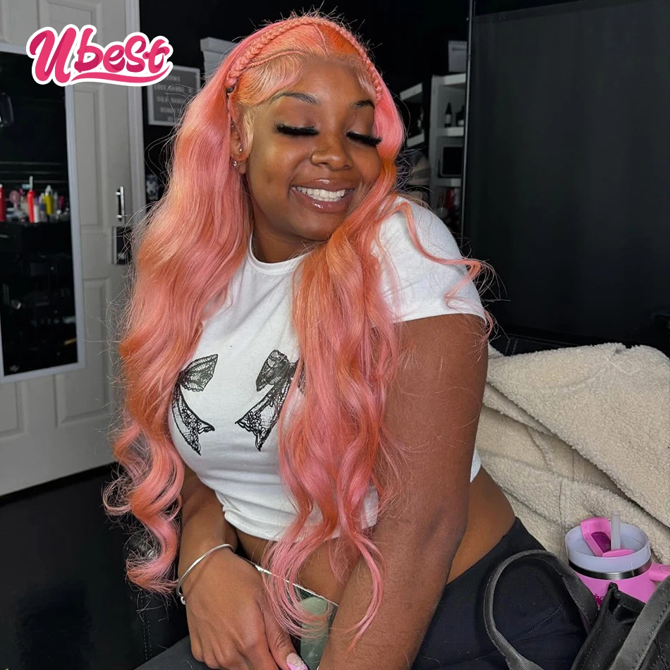 Ubest Pink 613 Colored Cosplay Body Wave 13x6 13X4 Lace Front Wigs Brazilian 100% Human Hair Transparent Pre Plucked For Women
Ubest Pink 613 Colored Cosplay Body Wave 13x6 13X4 Lace Front Wigs Brazilian 100% Human Hair Transparent Pre Plucked For Women