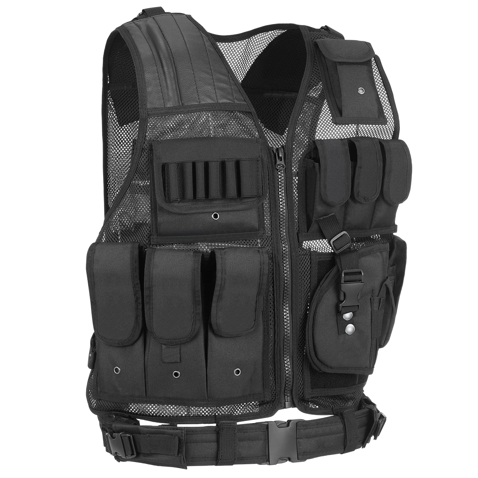 TOMSHOO Tactical Vest Multi-Pockets Breathable Combat Vest Outdoor Military Airsoft Army Vest for Hunting Camping Hiking
TOMSHOO Tactical Vest Multi-Pockets Breathable Combat Vest Outdoor Military Airsoft Army Vest for Hunting Camping Hiking