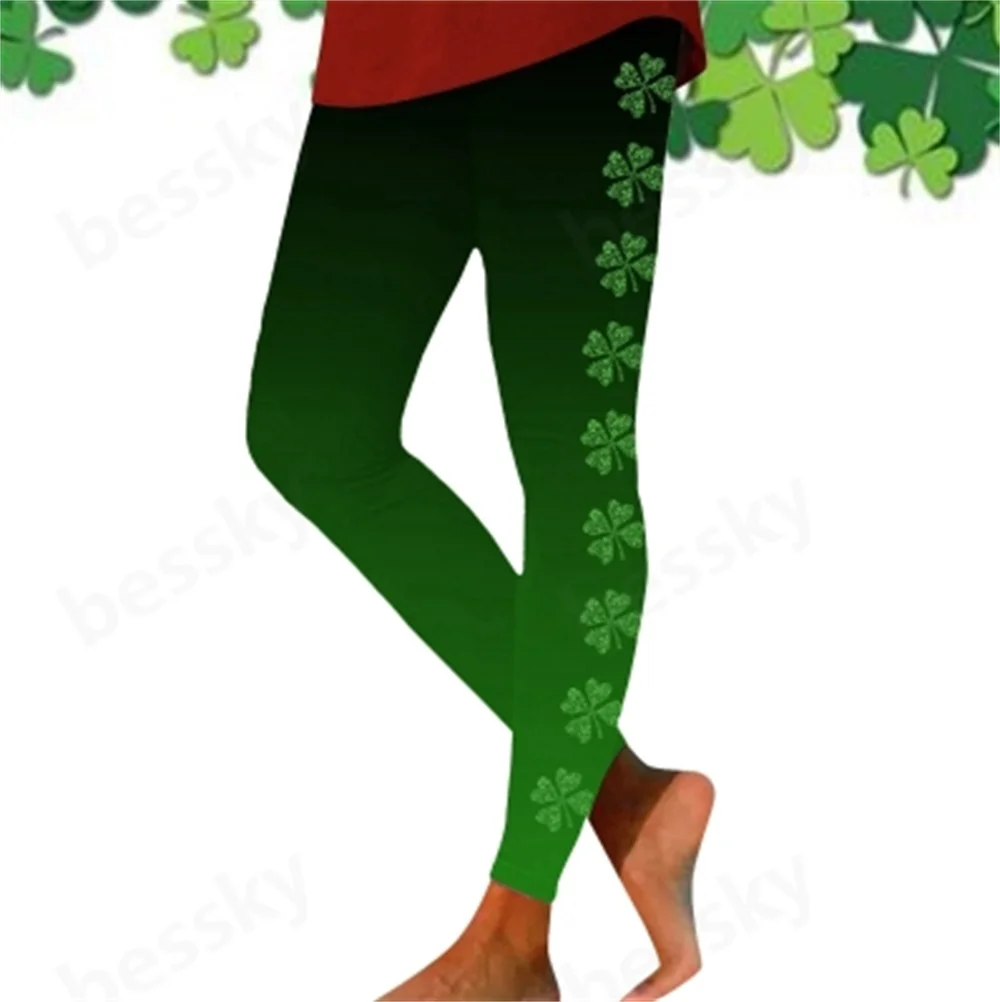 Women's funny printed ugly leggings Saint Patrick's Day printed high waist slim Christmas tights.
Women's funny printed ugly leggings Saint Patrick's Day printed high waist slim Christmas tights.
