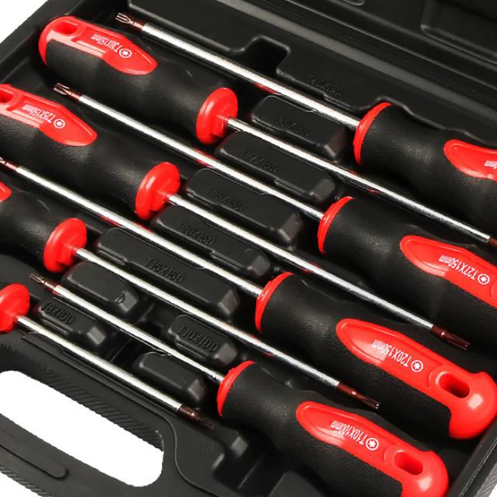 8PCS Screwdriver MagneticTip For Torx Screwdriver Set T8/10/15/20/25/27/30/T40 Screwdriver Medium Hole Magnetic Extended Handle
8PCS Screwdriver MagneticTip For Torx Screwdriver Set T8/10/15/20/25/27/30/T40 Screwdriver Medium Hole Magnetic Extended Handle