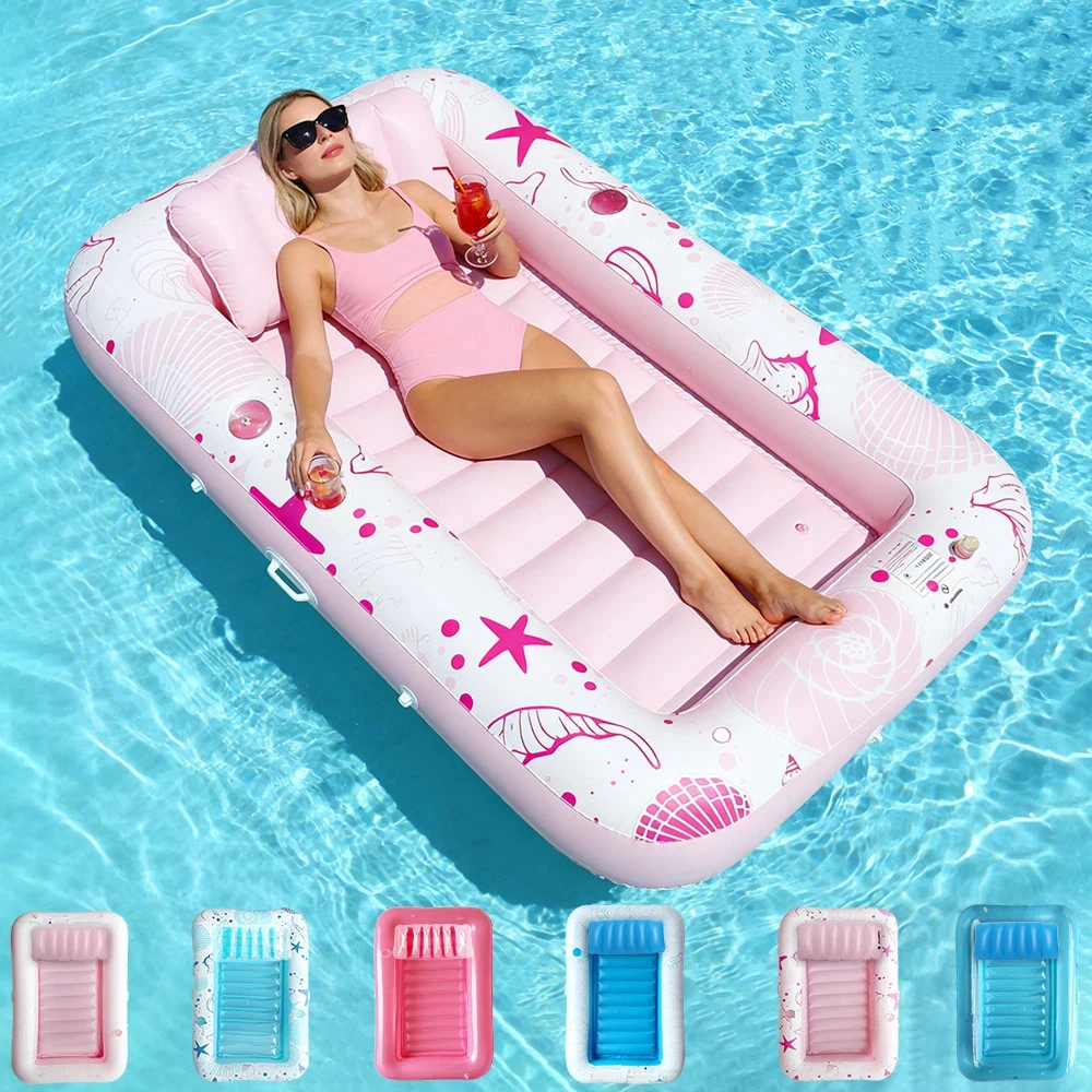 Double Person Inflatable Floating Mat with Pillow Adult Backrest PVC Water Park Sunbathing Pool Lounger Floating Mat
Double Person Inflatable Floating Mat with Pillow Adult Backrest PVC Water Park Sunbathing Pool Lounger Floating Mat