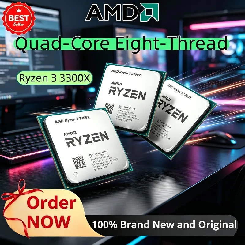R3 3300X 100% Brand New AMD Ryzen 3 3300X 3.8 GHz Quad-Core Eight-Thread 65W CPU Processor L3=16M 100-000000159 Socket AM4 65W
R3 3300X 100% Brand New AMD Ryzen 3 3300X 3.8 GHz Quad-Core Eight-Thread 65W CPU Processor L3=16M 100-000000159 Socket AM4 65W