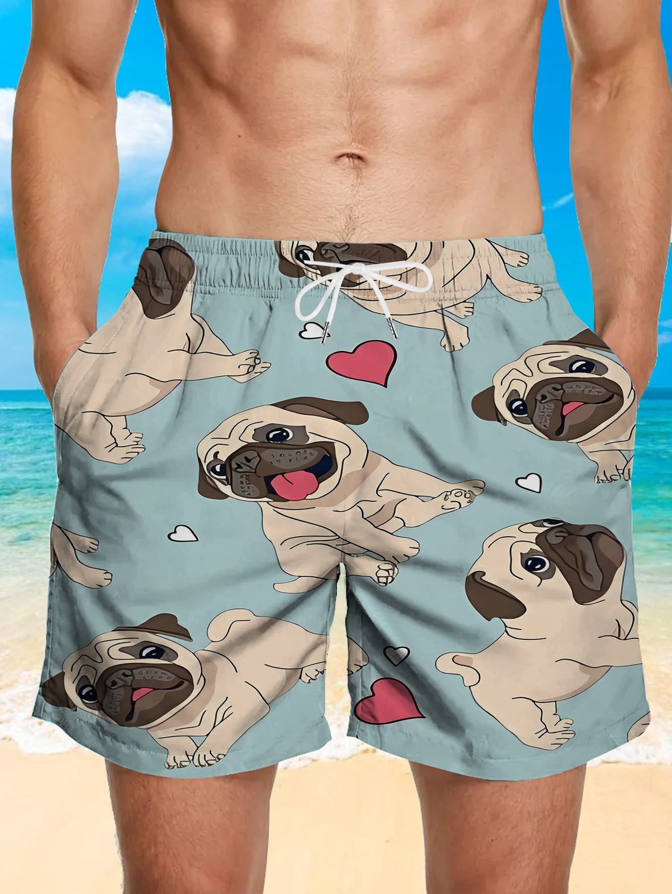 Classic Full Print Beach Pants Men Digital Printed Quick Dry Polyester Short Pants
Classic Full Print Beach Pants Men Digital Printed Quick Dry Polyester Short Pants
