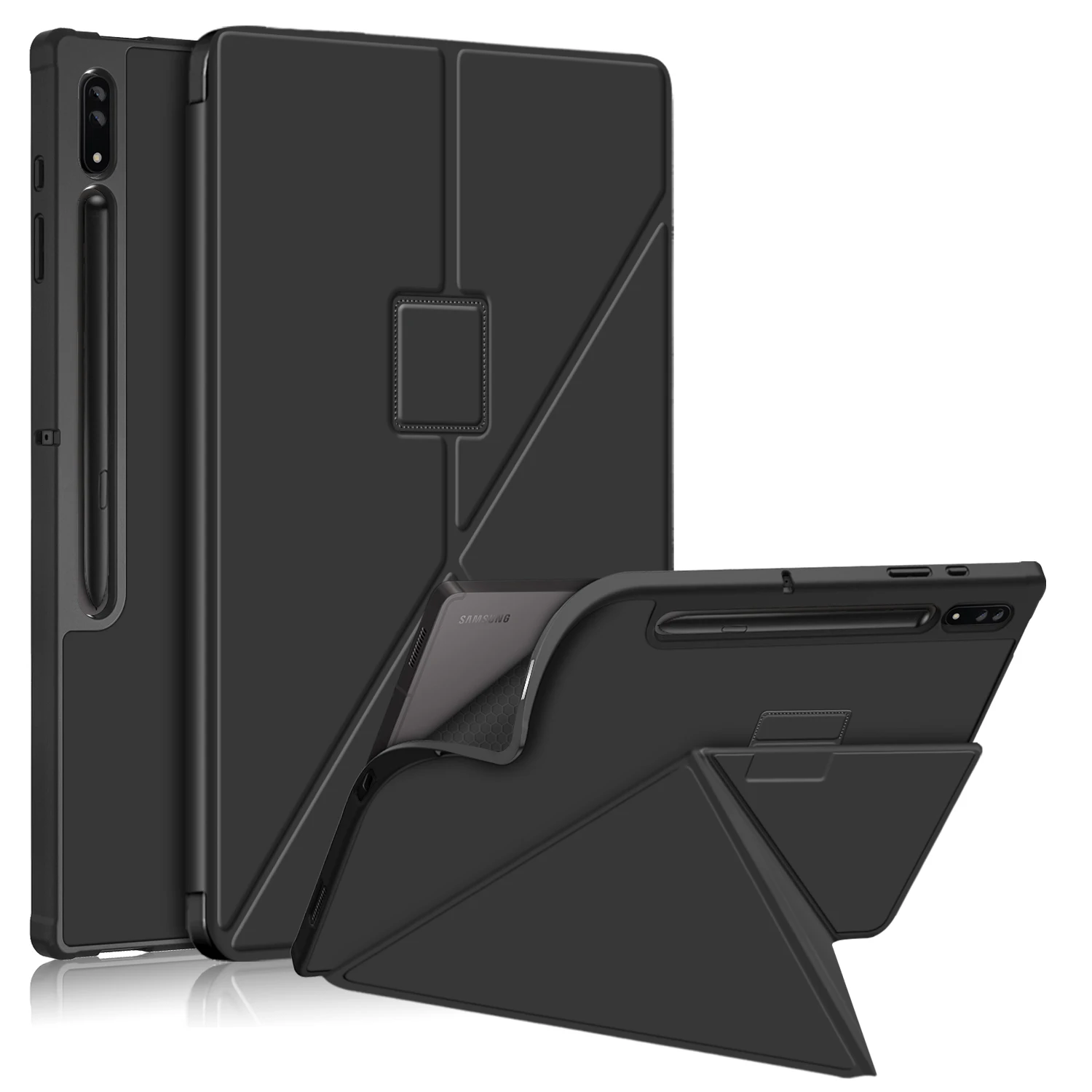 For Samsung Galaxy Tab S8 Ultra 14.6 inch Case Cover with Pencil Holder Multi-Folding Stand Case Galaxy Tab S8 2022 SM-X900/X906
For Samsung Galaxy Tab S8 Ultra 14.6 inch Case Cover with Pencil Holder Multi-Folding Stand Case Galaxy Tab S8 2022 SM-X900/X906