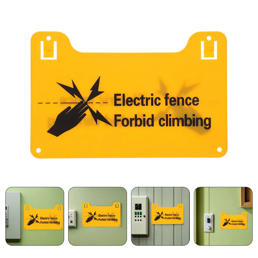 10Pcs Electric Fence Warning Sign Forbid Climbing Safety Label Outdoor Risk Prevention Danger Caution Sign Electric Fence 
10Pcs Electric Fence Warning Sign Forbid Climbing Safety Label Outdoor Risk Prevention Danger Caution Sign Electric Fence