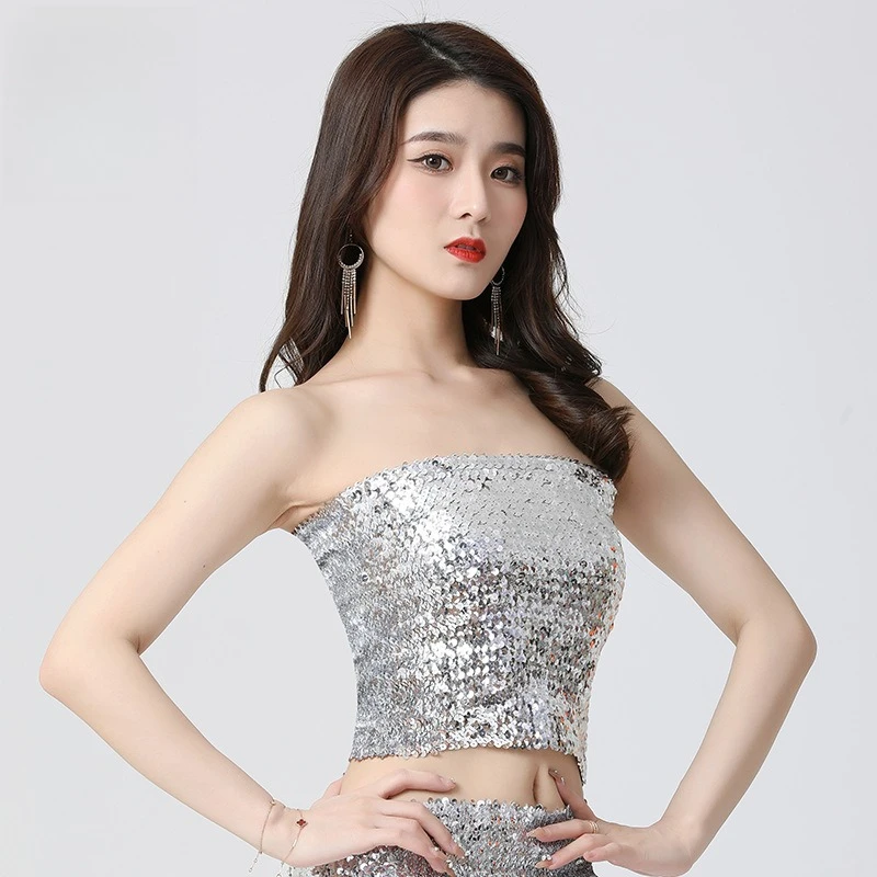 Shiny Top DS Performance Outfit Stage Outfit Nightclub Dance Accompaniment Concert High Bounce Strapless One Size Fits All
Shiny Top DS Performance Outfit Stage Outfit Nightclub Dance Accompaniment Concert High Bounce Strapless One Size Fits All