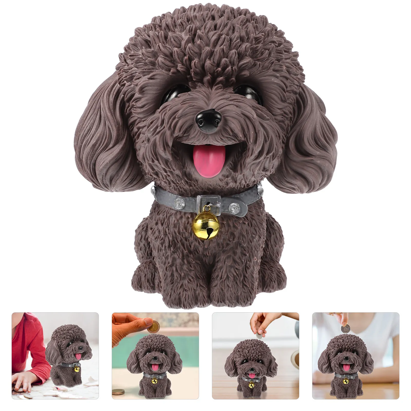 Lovely Dog Shaped Money Jar Waterproof Vinyl Material Kids Piggy Bank for Daily Savings Cute Home Decoration Random Bell Color
Lovely Dog Shaped Money Jar Waterproof Vinyl Material Kids Piggy Bank for Daily Savings Cute Home Decoration Random Bell Color