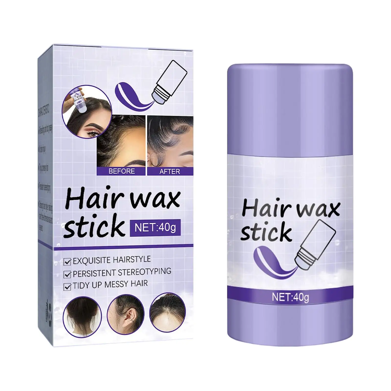 Hair Wax Sticks for Women Girls Styling Wax Sticks Strong Hold Styling Frizz
Hair Wax Sticks for Women Girls Styling Wax Sticks Strong Hold Styling Frizz