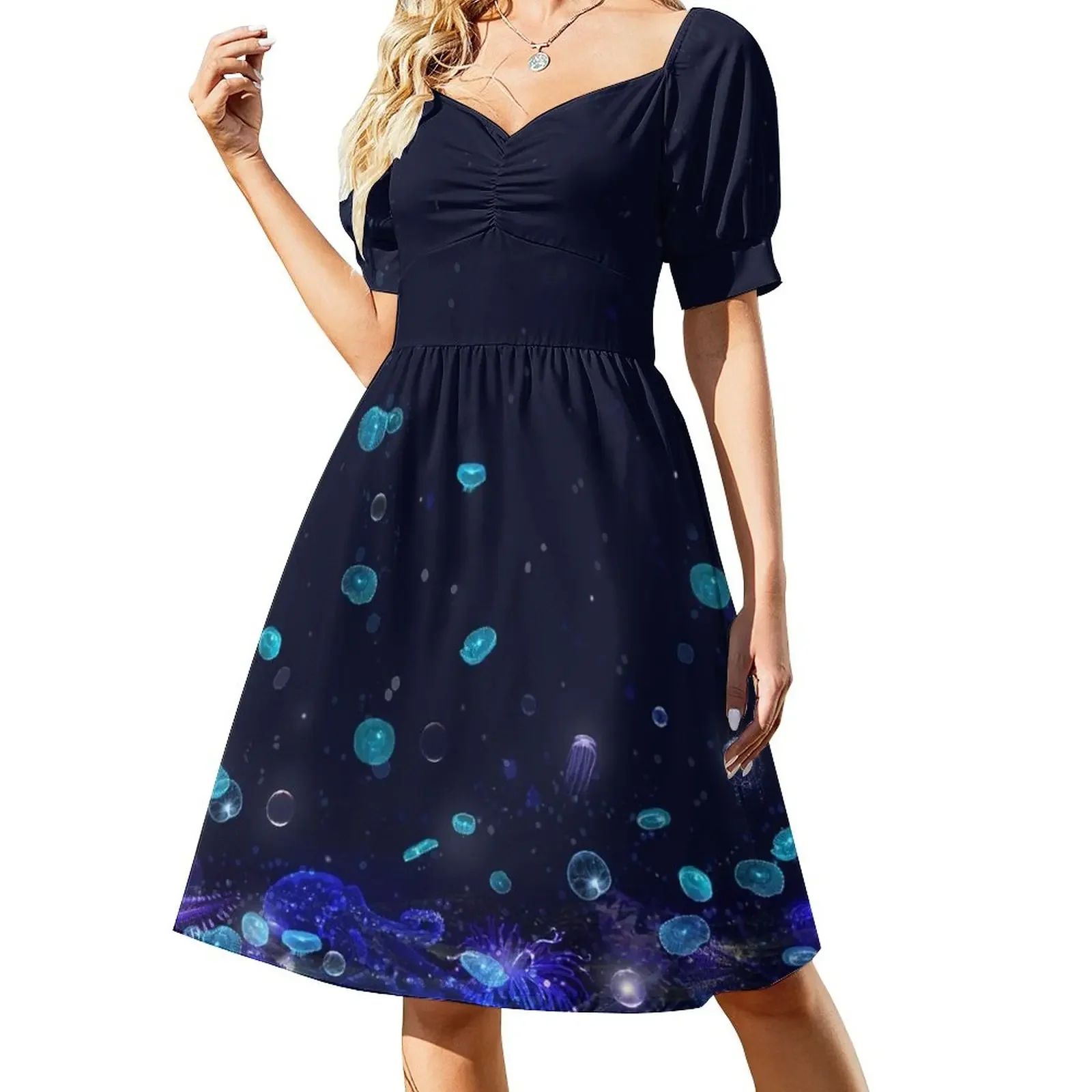 Deep Sea Luminescent Short-Sleeved Dress Beachwear Dresses evening dress elegant women's dresses sale
Deep Sea Luminescent Short-Sleeved Dress Beachwear Dresses evening dress elegant women's dresses sale