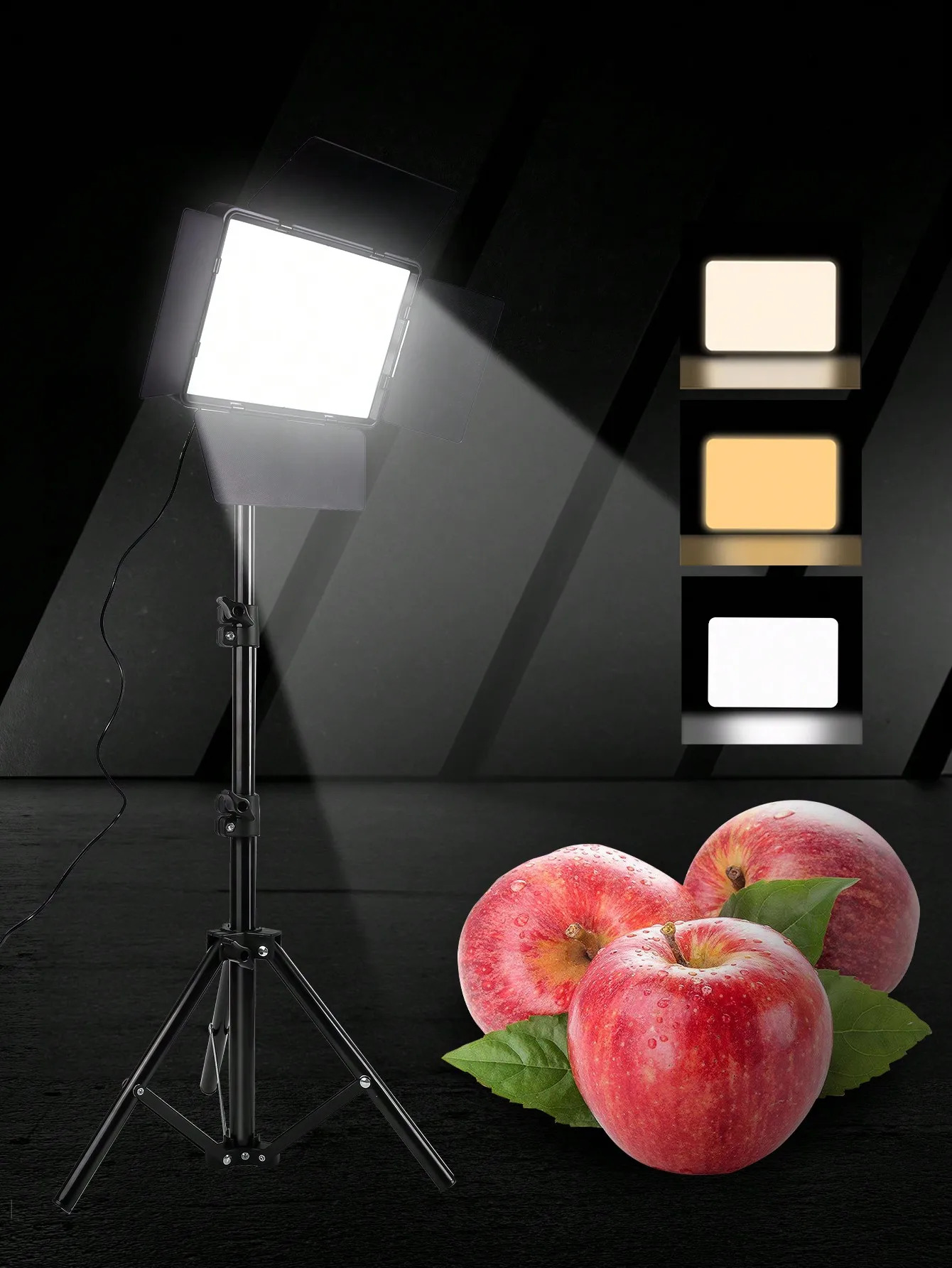 10 Inch Square LED Panel Light with 110cm Adjustable Tripod Windshield & Black Pan Tilt Bracket Built-in Phone Holder Professional Fill Light for Photography Selfie Video Zoom Conference Party Festival Decoration
10 Inch Square LED Panel Light with 110cm Adjustable Tripod Windshield & Black Pan Tilt Bracket Built-in Phone Holder Professional Fill Light for Photography Selfie Video Zoom Conference Party Festival Decoration