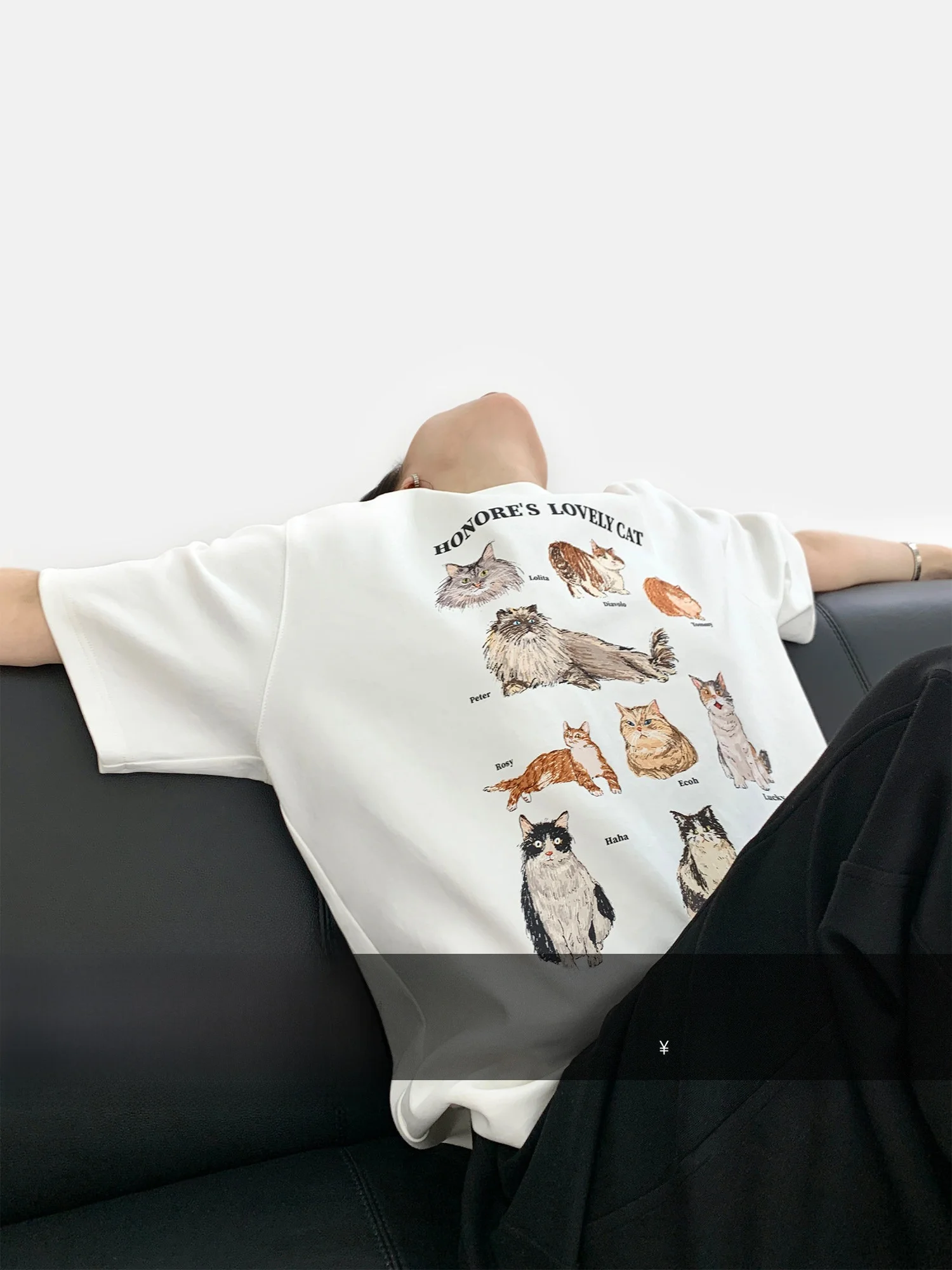 HonoreGuYue High Weight Double-Sided Loose Short-Sleeve T-Shirt Women's Casual Top Creative Pattern Cotton Polyester Blend
HonoreGuYue High Weight Double-Sided Loose Short-Sleeve T-Shirt Women's Casual Top Creative Pattern Cotton Polyester Blend