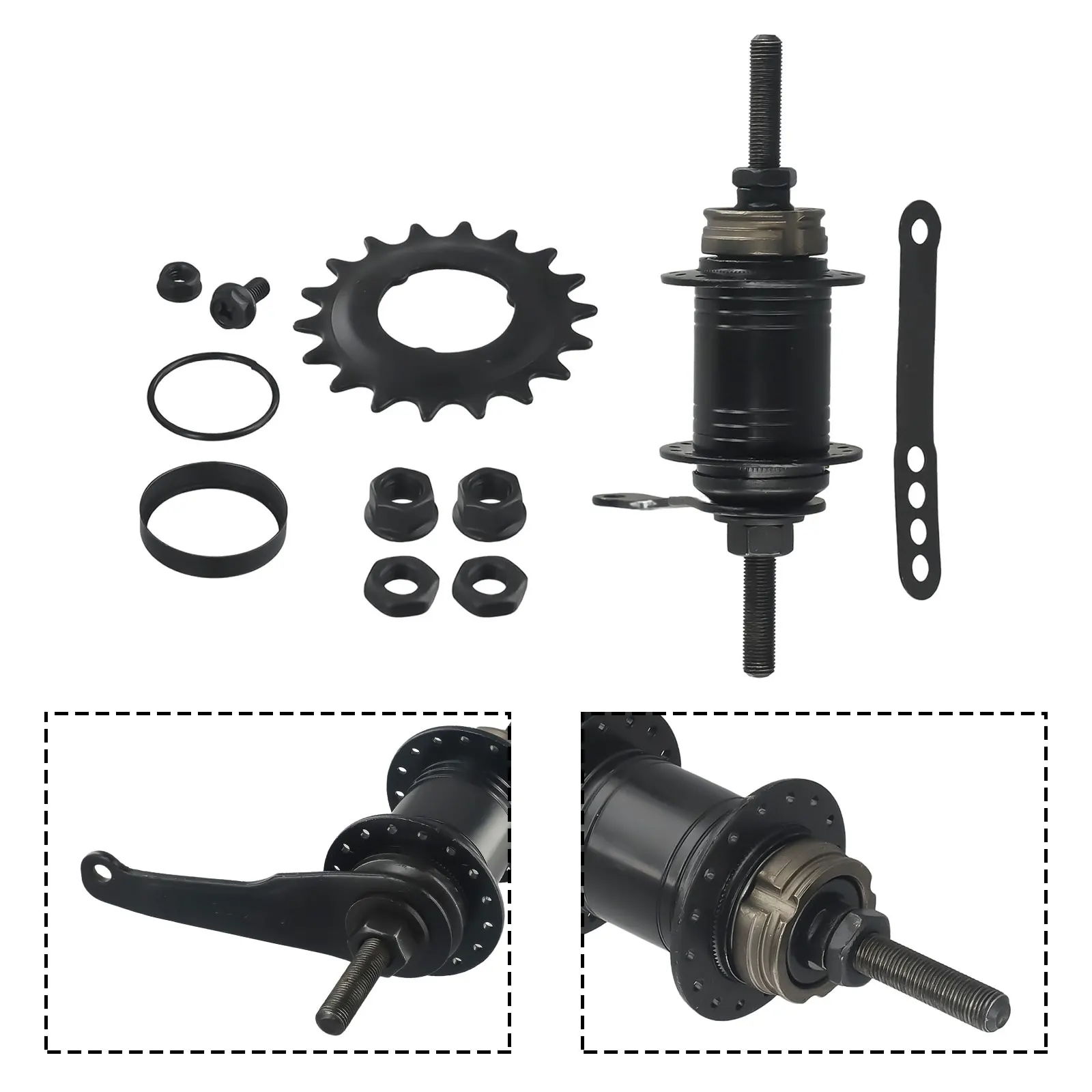 High Quality Bike Hub Hub 36/32 Spoke Holes Black Rear Wheel Coaster Hub Silver Stainless Steel 18 Tooth Sprocket
High Quality Bike Hub Hub 36/32 Spoke Holes Black Rear Wheel Coaster Hub Silver Stainless Steel 18 Tooth Sprocket