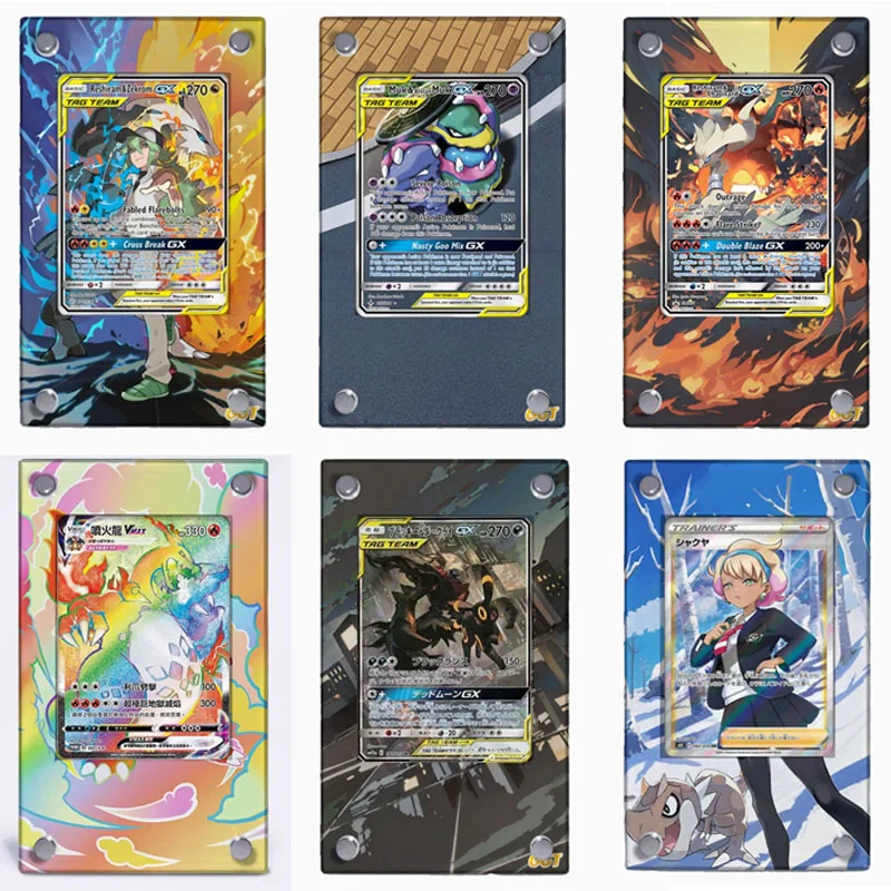 Удлиненная карта для рисования Pokemon Charizard, кирпич Zekrom Reshiram, игровая коллекционная карта, акриловая защитная крышка, подарочная игрушка без карты
Удлиненная карта для рисования Pokemon Charizard, кирпич Zekrom Reshiram, игровая коллекционная карта, акриловая защитная крышка, подарочная игрушка без карты