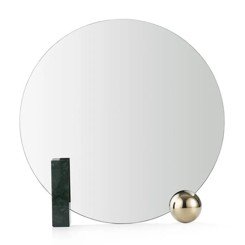Geometric Round Designer Marble Dresser Light Luxury Art B & B Hotel Desktop Makeup Mirror
Geometric Round Designer Marble Dresser Light Luxury Art B & B Hotel Desktop Makeup Mirror