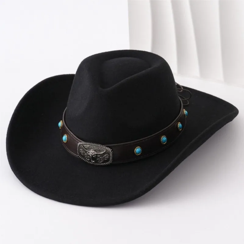 Men's and women's hats top felt belts woolen
Men's and women's hats top felt belts woolen