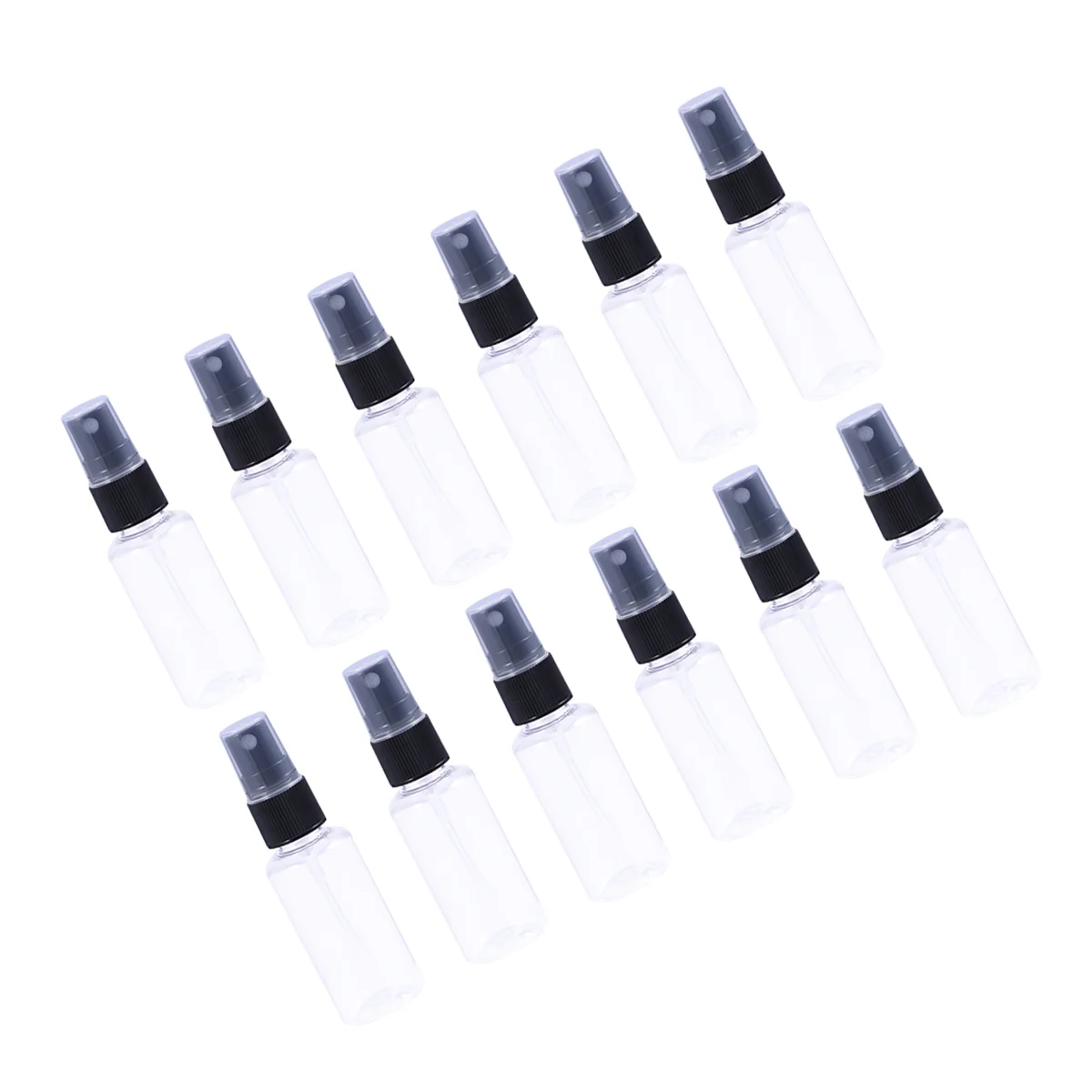 12 Pcs Clear Water Bottle Portable Spray Fine Mist 30ml Small Container Black Perfume Travel
12 Pcs Clear Water Bottle Portable Spray Fine Mist 30ml Small Container Black Perfume Travel