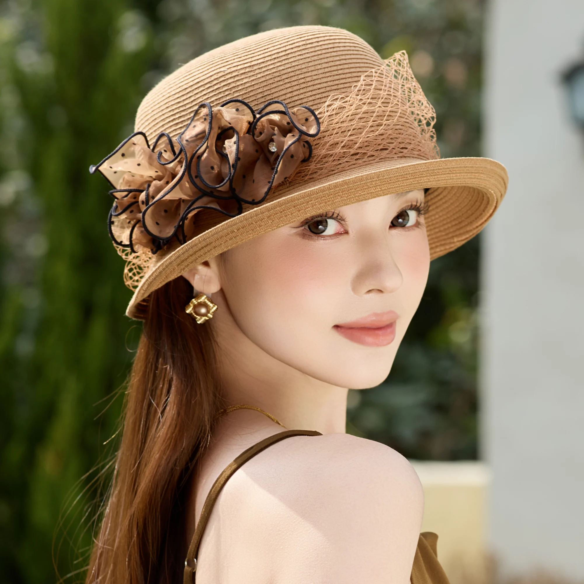 Premium Flower Decoration Natural Grass 100% linen Straw Hat Vacation Handwoven Sunscreen Sunshade Beach Hat Bow Sun Visor
Premium Flower Decoration Natural Grass 100% linen Straw Hat Vacation Handwoven Sunscreen Sunshade Beach Hat Bow Sun Visor