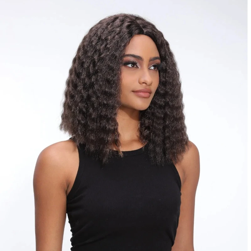 Short Synthetic Shoulder-length Wig Middle Part Kinky Curly Hair Wig Extensions With Natural Hair Line Afro Curly Wigs For Women
Short Synthetic Shoulder-length Wig Middle Part Kinky Curly Hair Wig Extensions With Natural Hair Line Afro Curly Wigs For Women