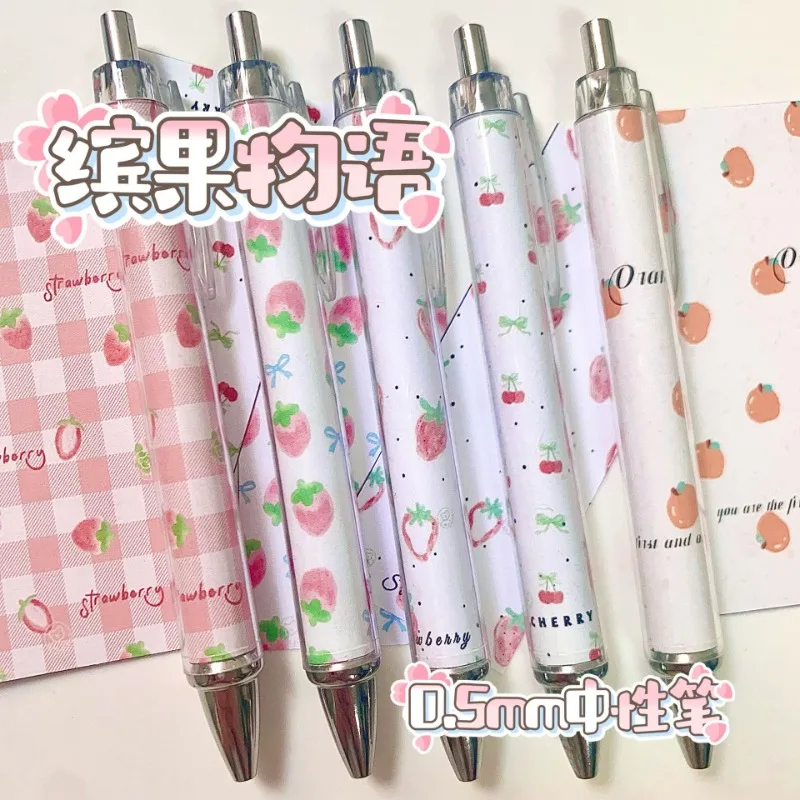 Гелевая ручка Sweet Cartoon Fruit Series Kawaii, корейская канцелярская гелевая ручка с клубникой и вишней, 0,5 мм, черные чернила, ручка для письма, подарки для студентов
Гелевая ручка Sweet Cartoon Fruit Series Kawaii, корейская канцелярская гелевая ручка с клубникой и вишней, 0,5 мм, черные чернила, ручка для письма, подарки для студентов
