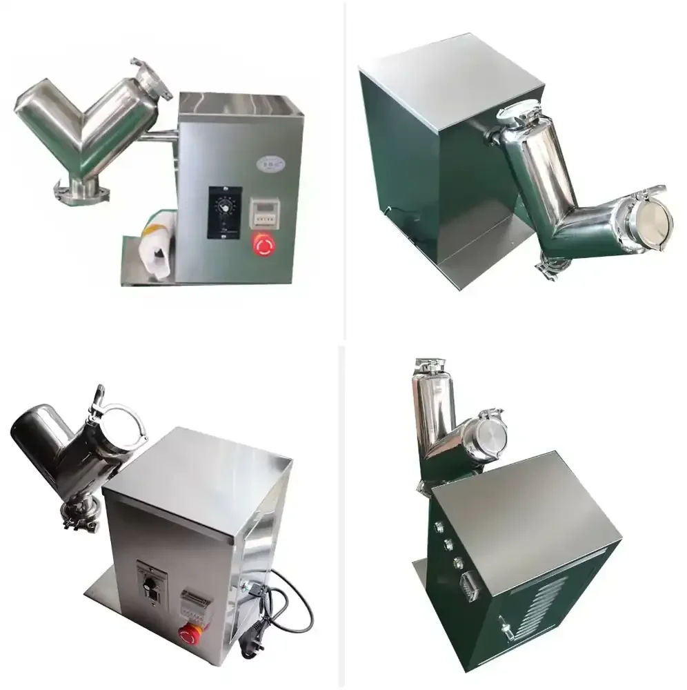 Stainless steel V-shaped mixer for mixing small-volume industrial materials
Stainless steel V-shaped mixer for mixing small-volume industrial materials